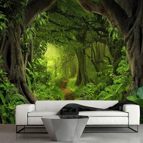 1pc forest tapestry wall hanging with foliage bedroom living room office decor background installation accessories bedroom wall decor landscape durable