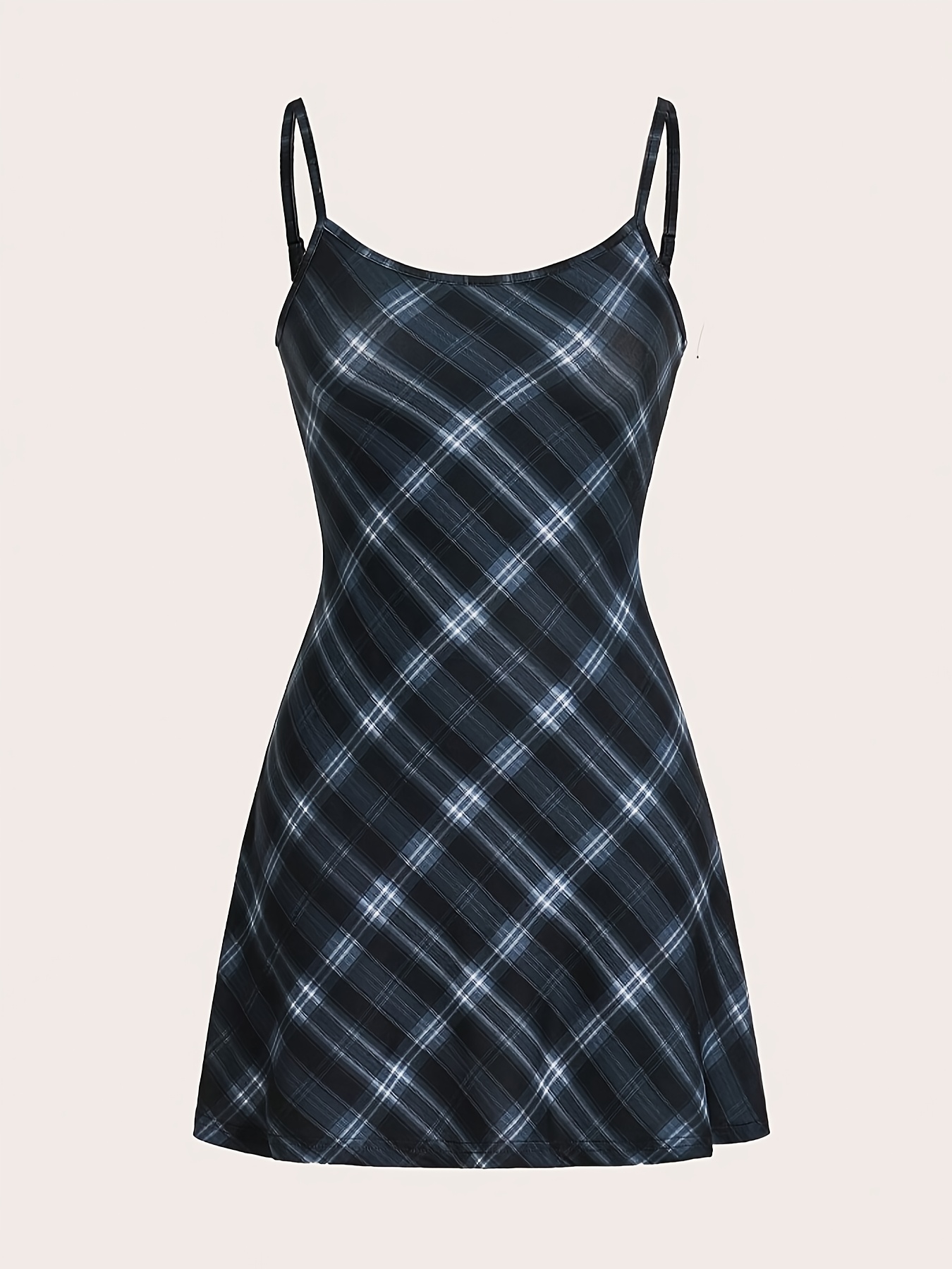 checkered fitted dress Erin Dress
