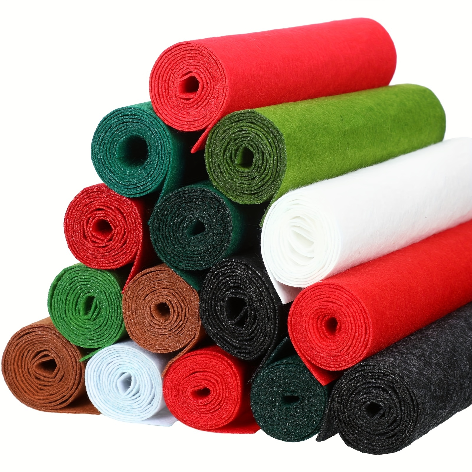 

Premium Solid Color Felt Roll - 12 Colors Available, 1mm Thick, Pre-cut Sheets For Diy Crafts & Sewing Projects, Dry Clean Only, Polyester Blend, 7.87x78.7 Inches