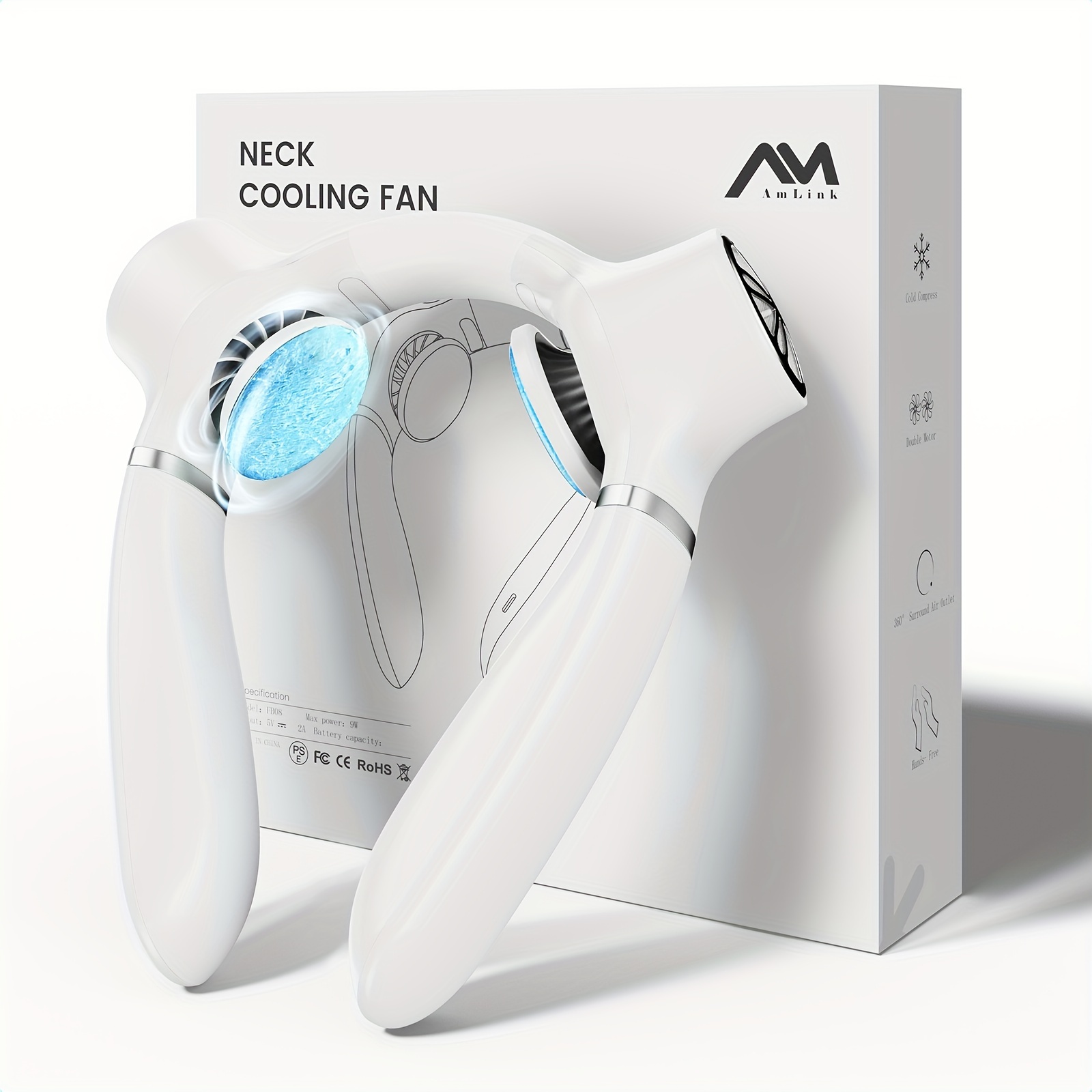 

Air Conditioner Fan, Portable Refrigerating , 360° , 4000mah Rechargeable Personal 3- For /, , Christmas