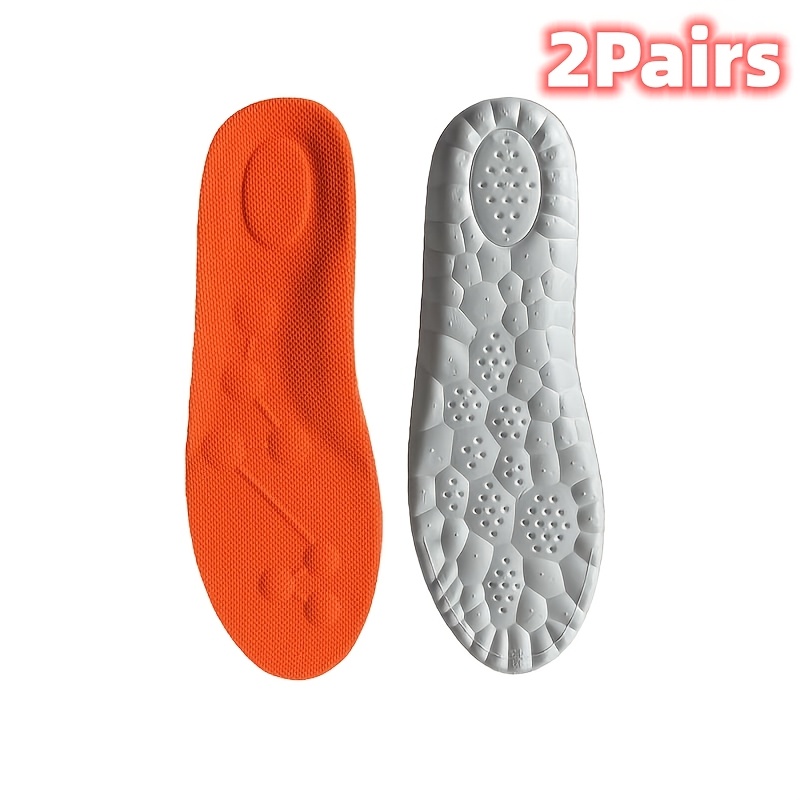 Image of Of High-elasticity Running Sneaker Insoles, Shock-absorbing And Breathable. Features A Trimming Line For Smaller; For , A Size 36 Trimmed To A Size 35