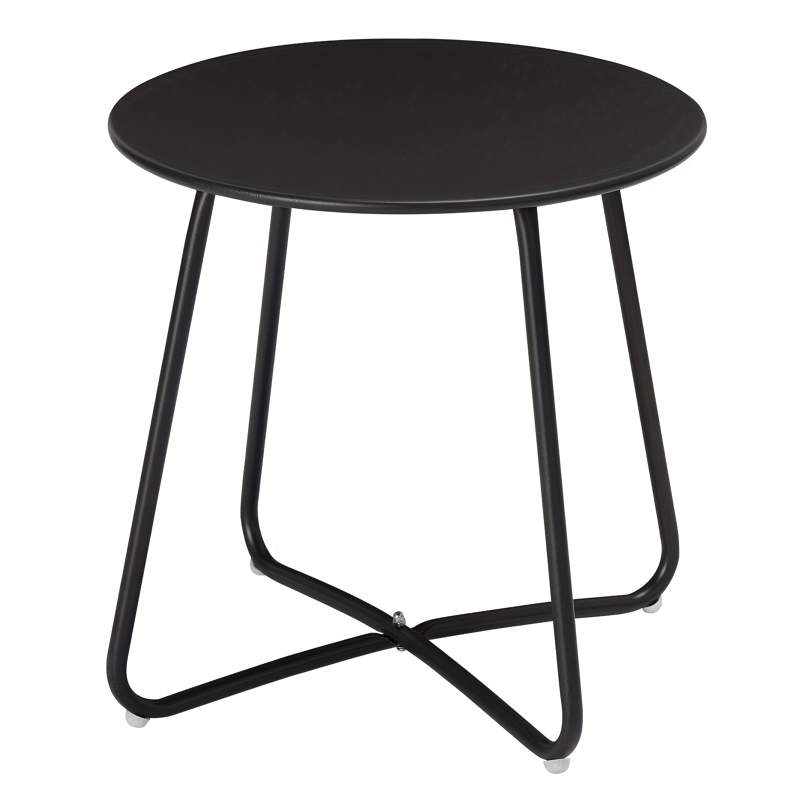 1pc Picnic Table, Round Side Table, Portable Balcony Table, Garden Table, Coffee Table, Living Room Table, Suitable For Balcony, Terrace, Garden
