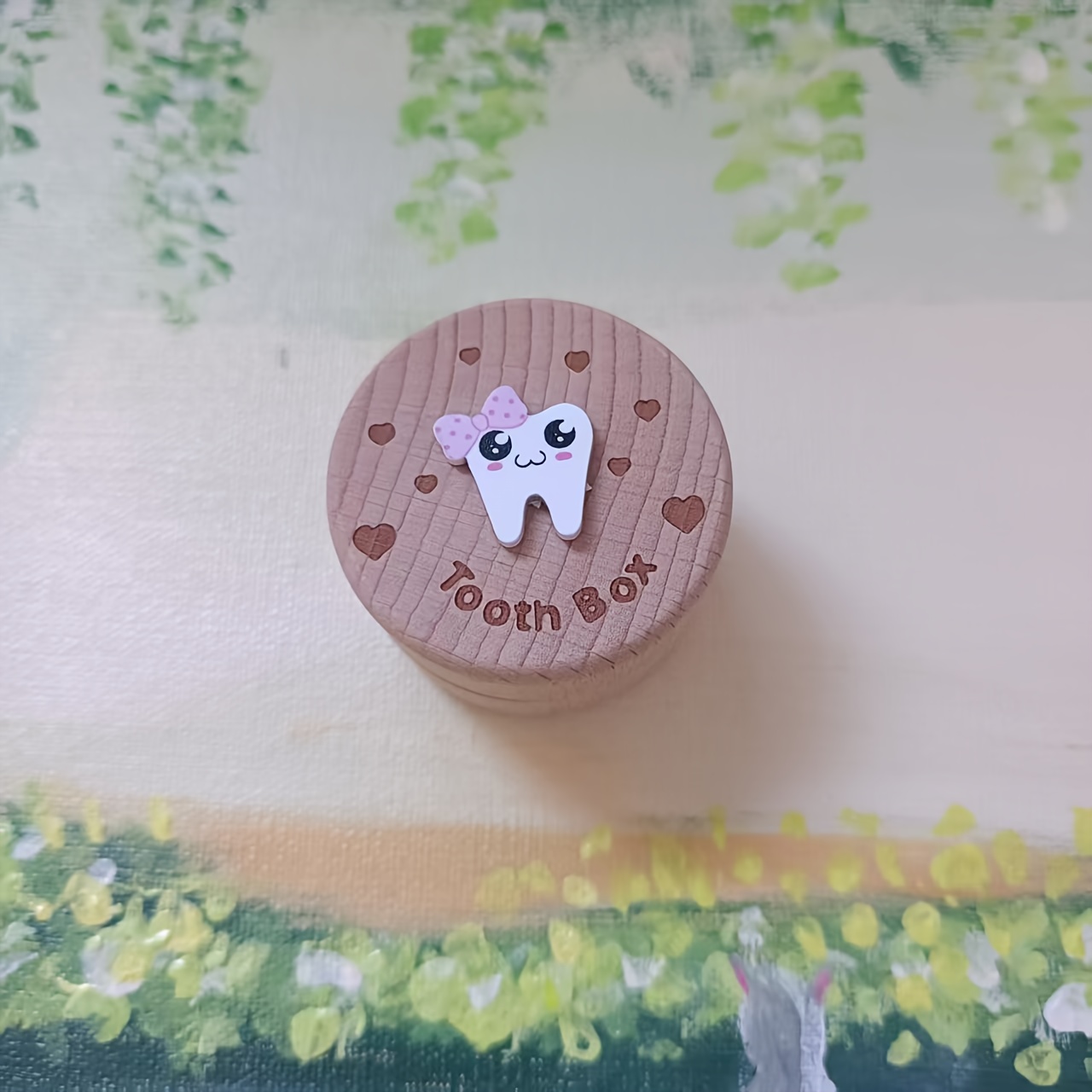 Exquisite 3d Carved Wooden Tooth Fairy Box, A Perfect Keepsake Gift For Children, Ideal For Halloween, Thanksgiving, Christmas, And Birthday Presents