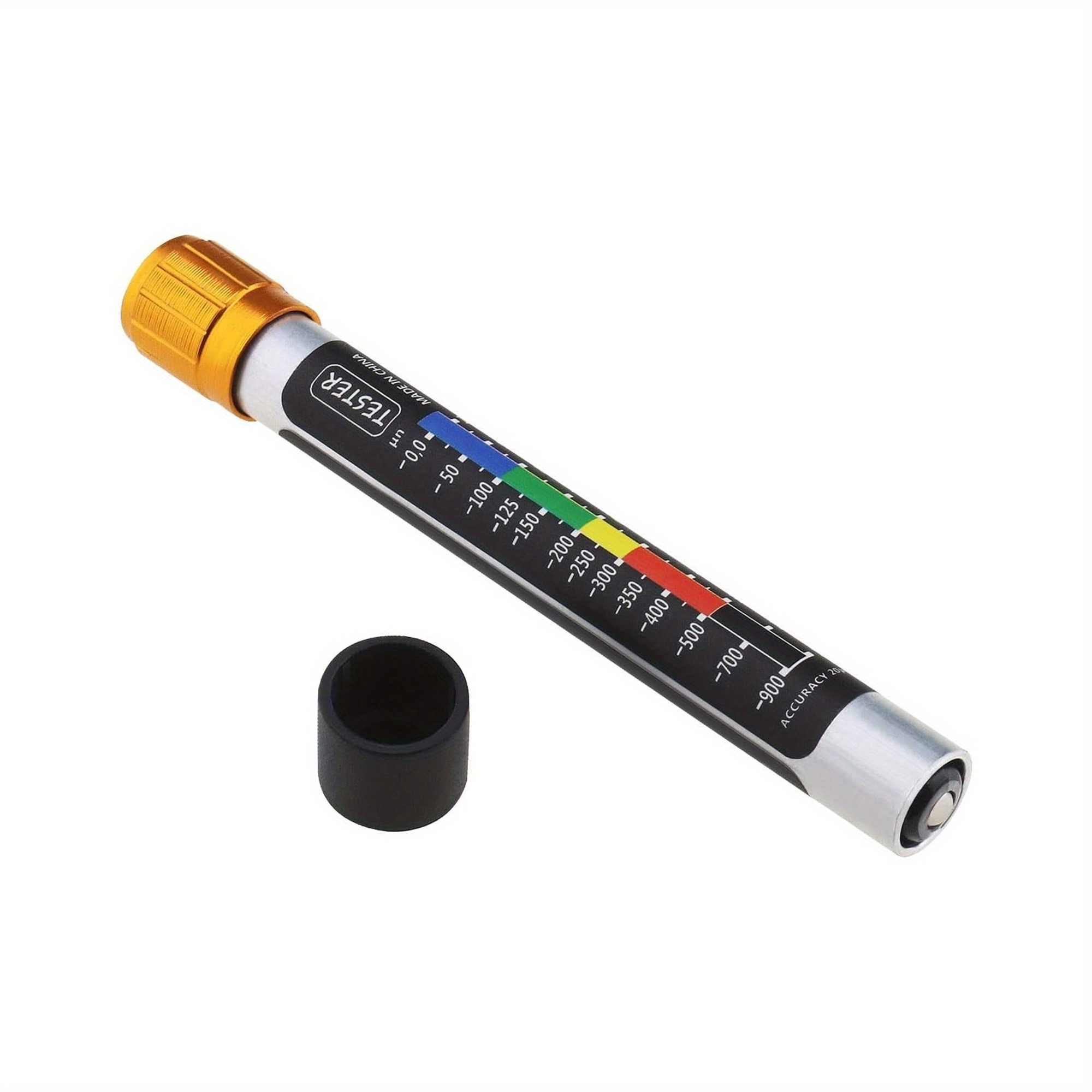Image of 1pc High-precision Magnetic Paint Gauge Pen, 0-520μm Coating Thickness Tester, Recognition Portable Automotive Paint Measurement Tool