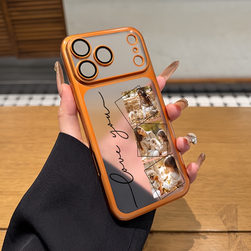 TEMU Phone Case - Photo Customization Transparent Frosted Phone Case, Ultra-thin Instant 17 Series Large Window, Suitable For Iphone