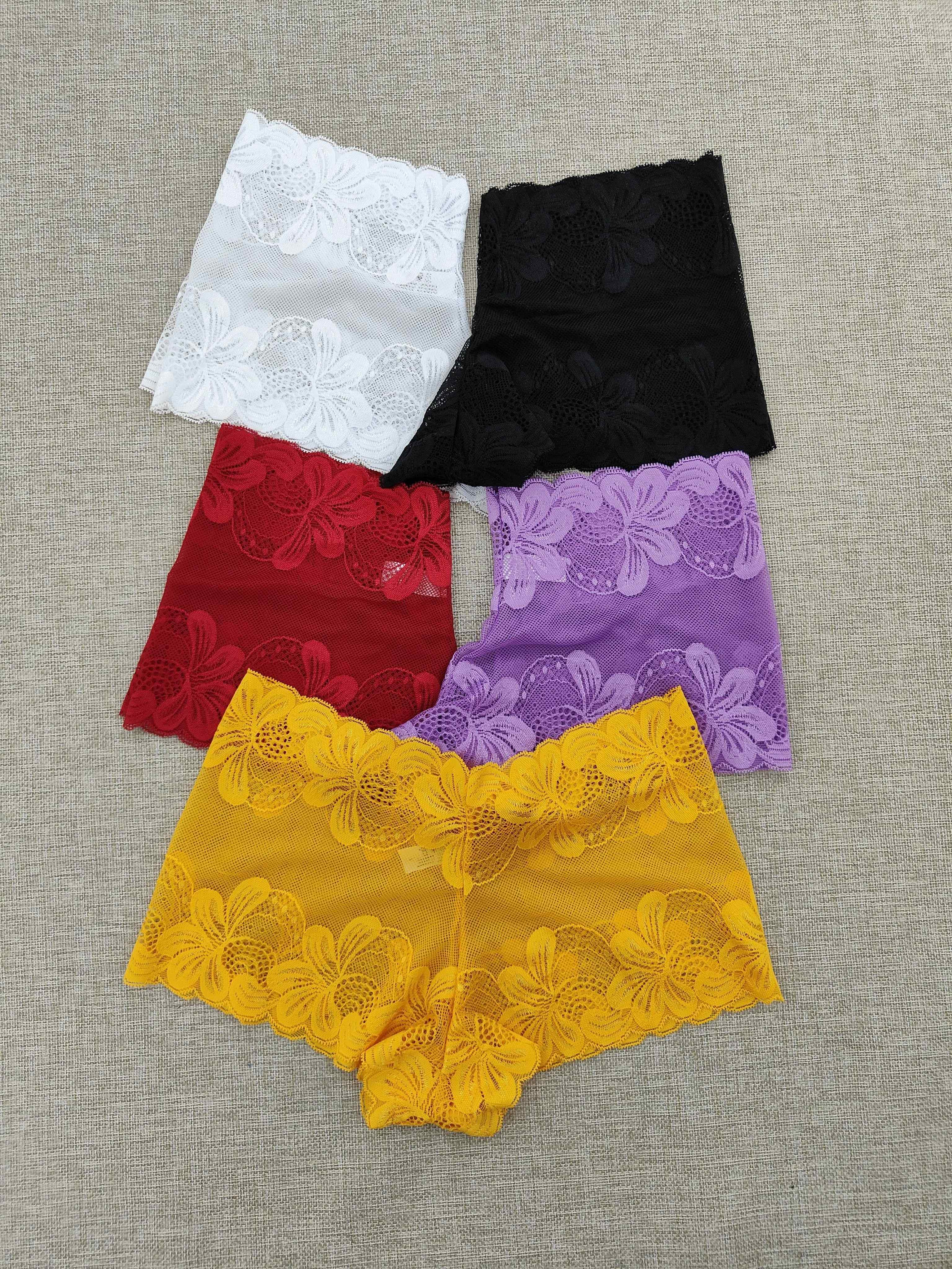 pack calzoncillos boxer elásticos encaje mujer colores Temu Peru