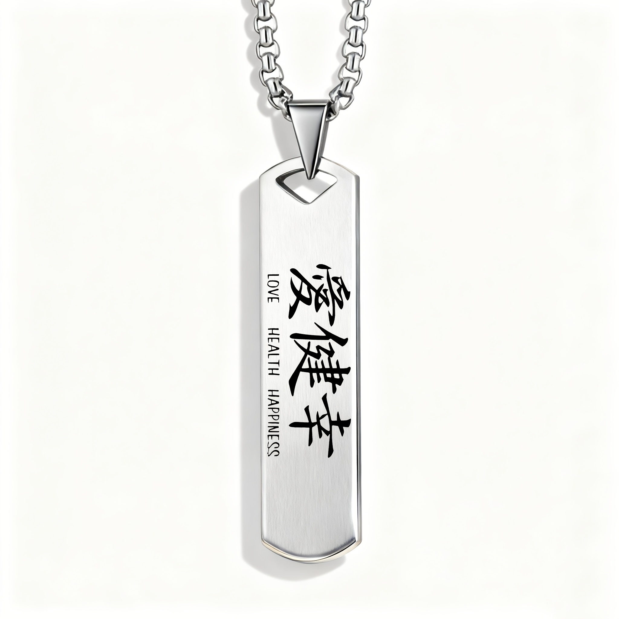 TEMU Collana con Pendente "LOVE HAPPINESS", Design con Benedizione Calorosa, per Cari e in Speciali e Compleanni