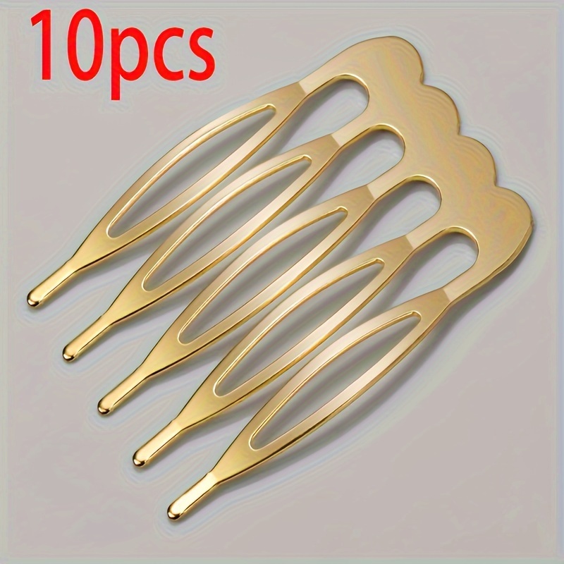 10pcs 5/10 Tooth Metal Hair Comb Claw For Wedding Jewelry Making Component