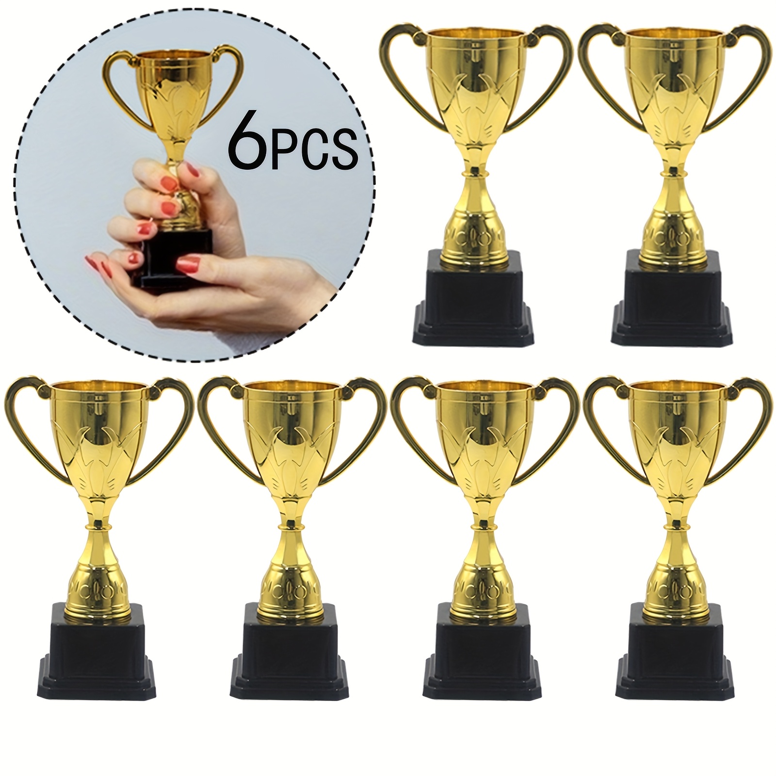 E-shop 6er-Pack Große Mini Venus-Trophäen, Kunststoff-Trophäen - 5,31 Zoll (ca. 13,5 cm) Trophäen - für Gastgeschenke, Auszeichnungen und