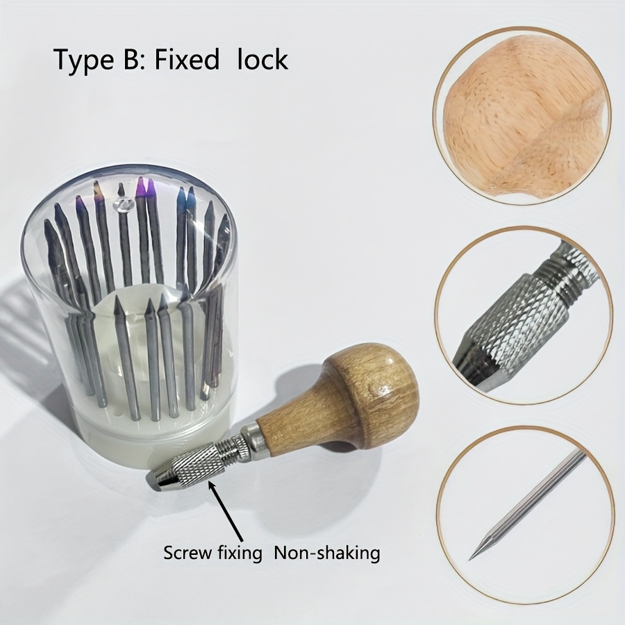 23 Sets - Bead Needle Ab - Thimble - Diamond Gem Setting Tool Diamond Handle - Jewelry Making Tool