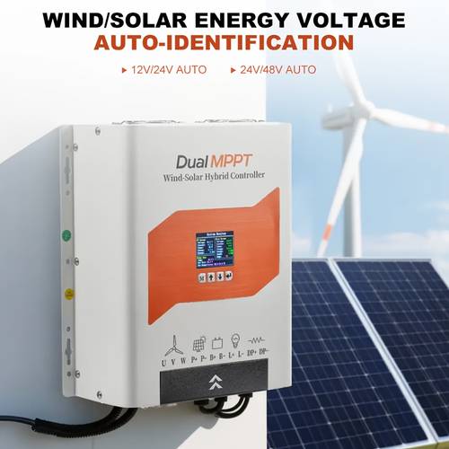 3000 and 1000w system with two mppt charge controllers supply battery solar supports 12v 24v 48 regulation with lcd display white suitable for off grid use