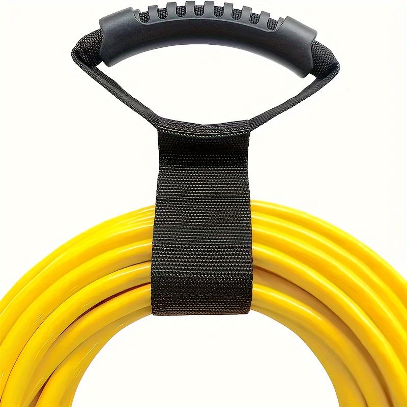 

Heavy-duty Extension - Black Fabric Storage Strap For Garden Hose & Garage Organization, And Rope Hanger, Packaging Move Organizer, Home Rope