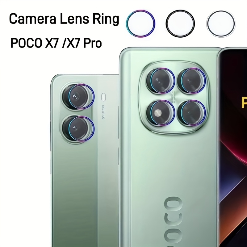 

Film de Protection d'Objectif pour Xiaomi Poco X7 Pro Poco X7Pro Protecteur d'Écran d'Objectif Métallique