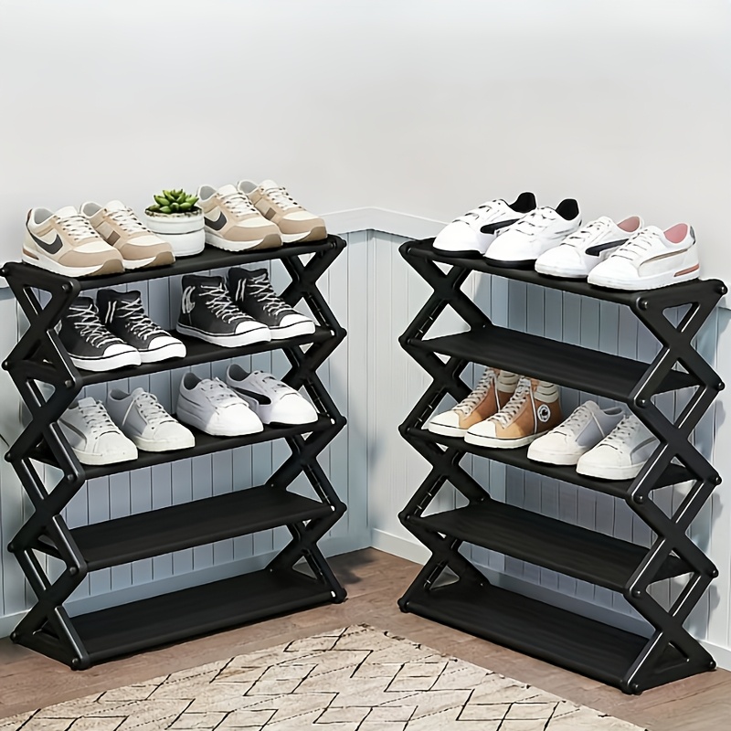   inovador de armazenamento de sapatos multifuncional em   de x, sapateira  , adequada para organizar   espaçosas em quartos, salas de estar e corredores, sapateira para dormitório e casa, prateleira de armazenamento multifuncional,   de fim de ano para