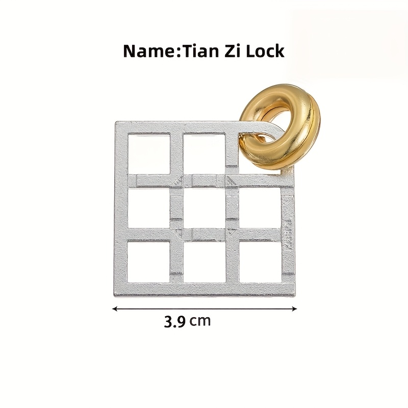4pcs Increasing Difficulty Adult Metal Puzzle Locks