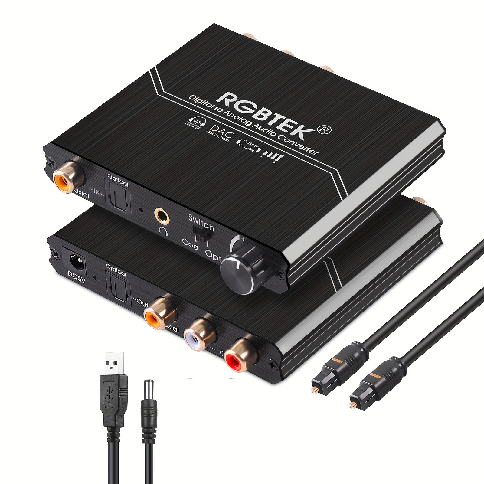 convertidor audio analógico control volumen Temu Dominican Republic - Main Image