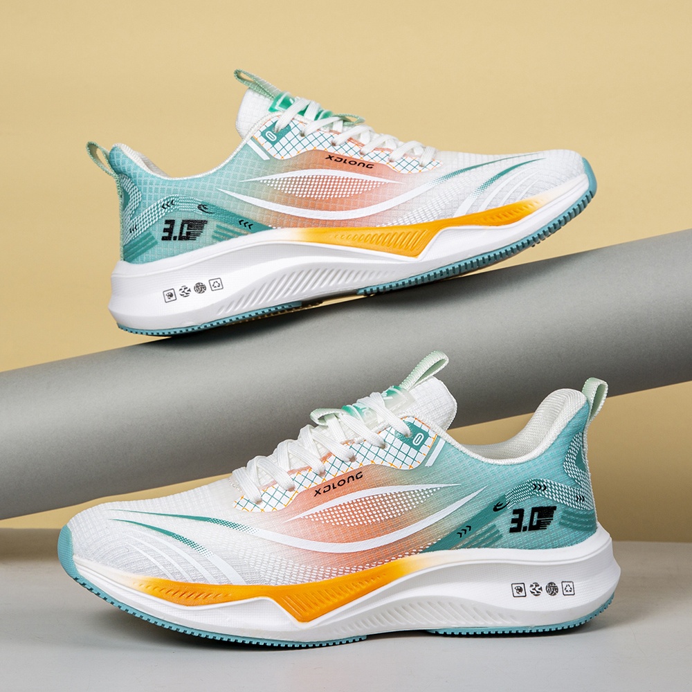 Zapatillas deportivas para pareja, ligeras y con absorción de impactos, zapatos de running de malla transpirable para mujer, cómodas zapatillas casuales antideslizantes de suela blanda para estudiantes - Imagen 11