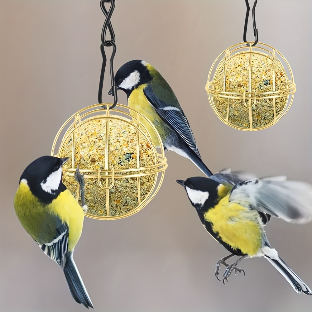 Bird Feeders Tit Ball Holders Hinged Lid Hanging Tit Ball - Temu