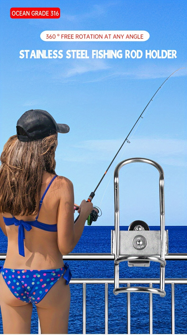 Support De Canne à Pêche Réglable En Acier Inoxydable – Lot De 2, Stable Et Robuste Pour Une Pêche Tranquille