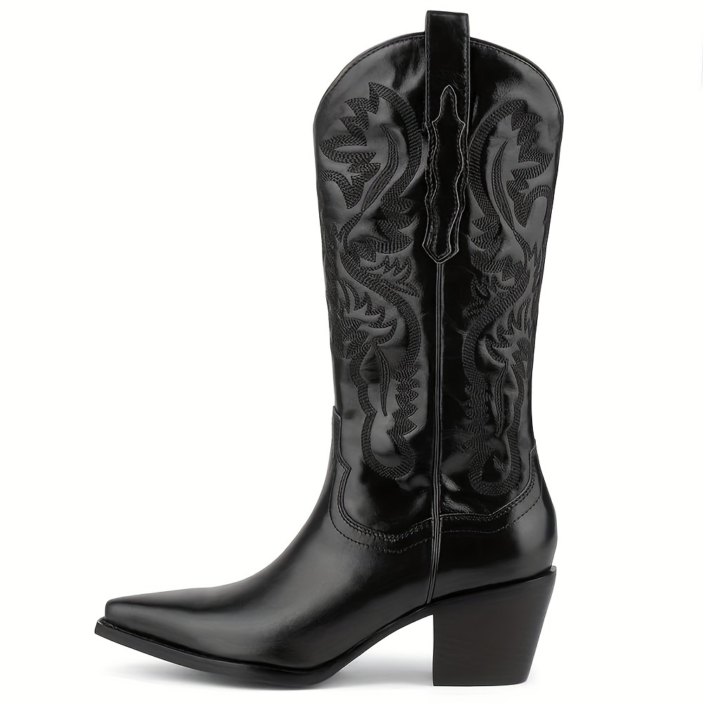 silver cowboy boots sold on Temu United States