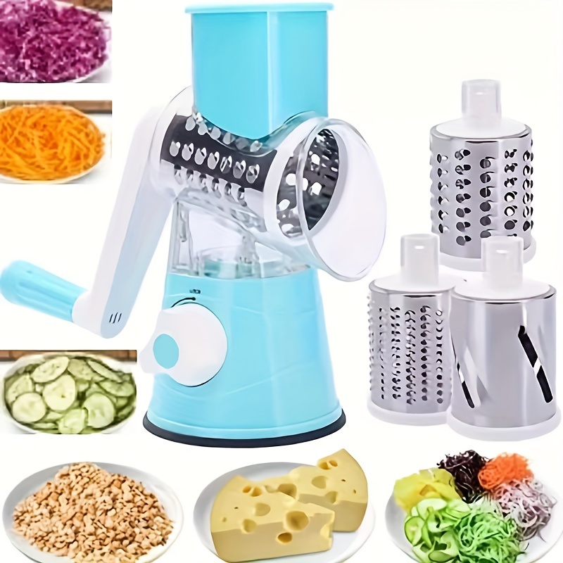 

Rotary Drum Vegetable Cutter Multi-blade Fruit Manual Food Grater Peeler Dicer Vegetable Chopper Kitchen Tool