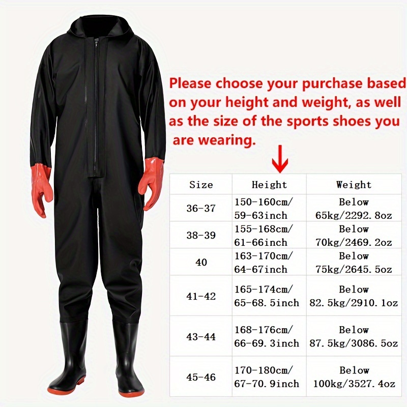   waterproof pvc jumpsuit for fishing farming   knit material mixed colors details 3