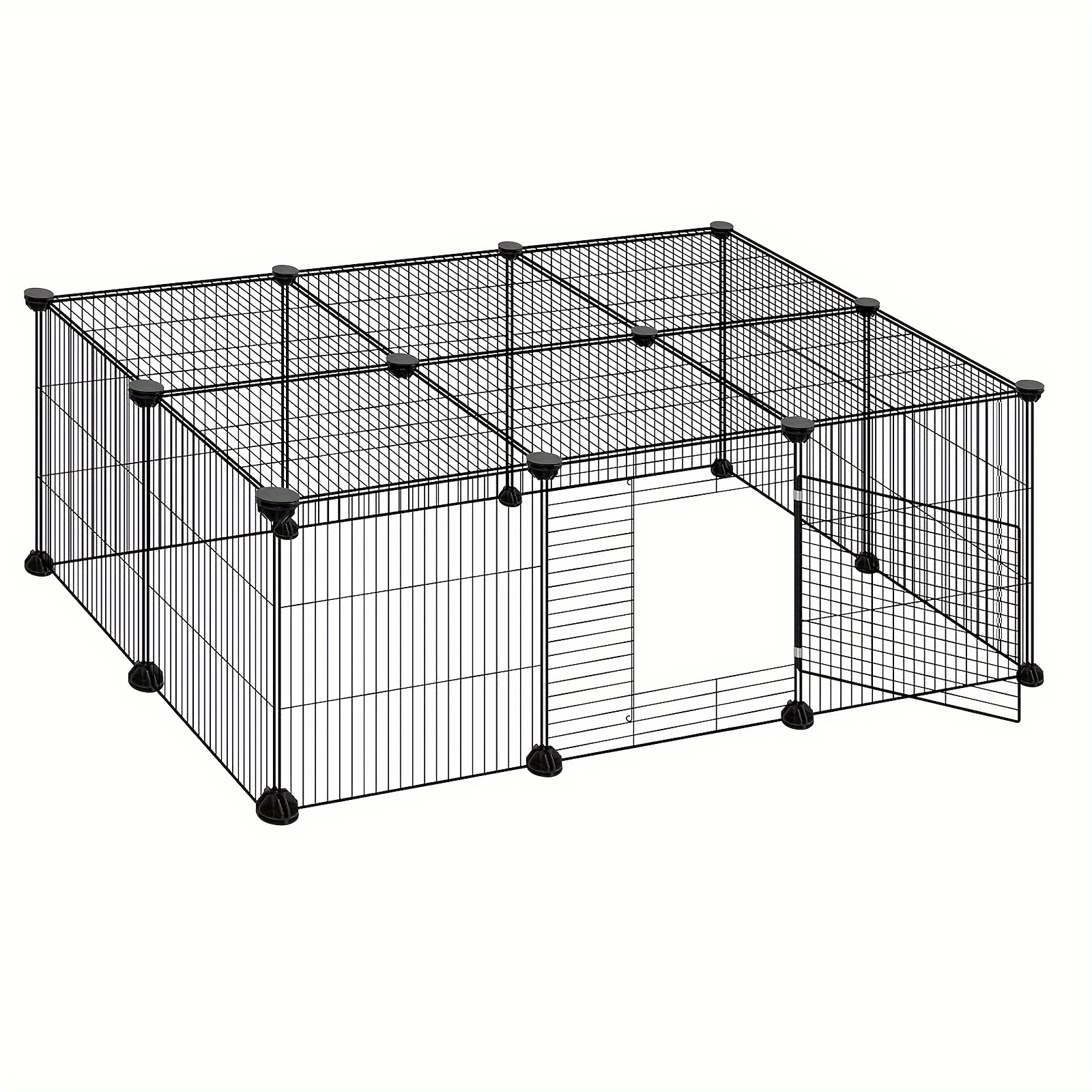 Enclosure For For Guinea Pigs Run Diy 16 Panels Wd 109 X 39 X 74 Cm