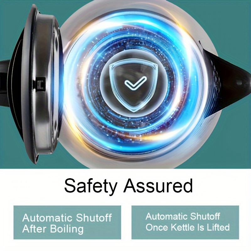 fast boiling 2l stainless steel electric kettle ideal for coffee tea safe quick heating home outdoor use details 4