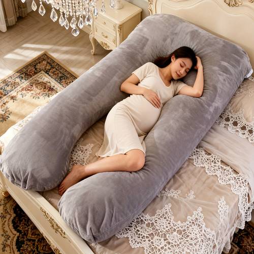 new popular u shaped pregnant woman pillow waist core side sleeping pillow detachable washable nursing pillow