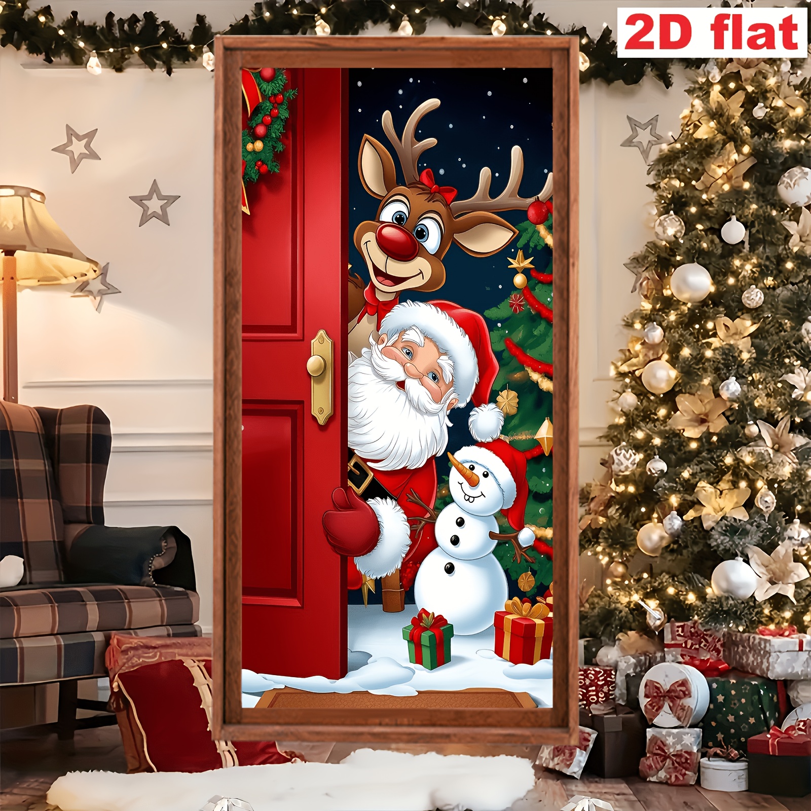 TEMU 2d Flat, 2d Flat - 2d Flat, 2d Flat - 2d Flat Banner Door Decor, Party Banner, Flag/party Banner, 1pc (35 X 70 Inches / 90 X 180 Cm), Material,