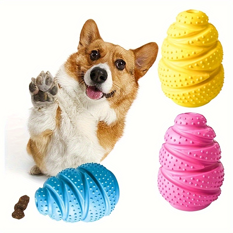 

1pc Dog Toy, Interactive Treat Dispensing Teether, -