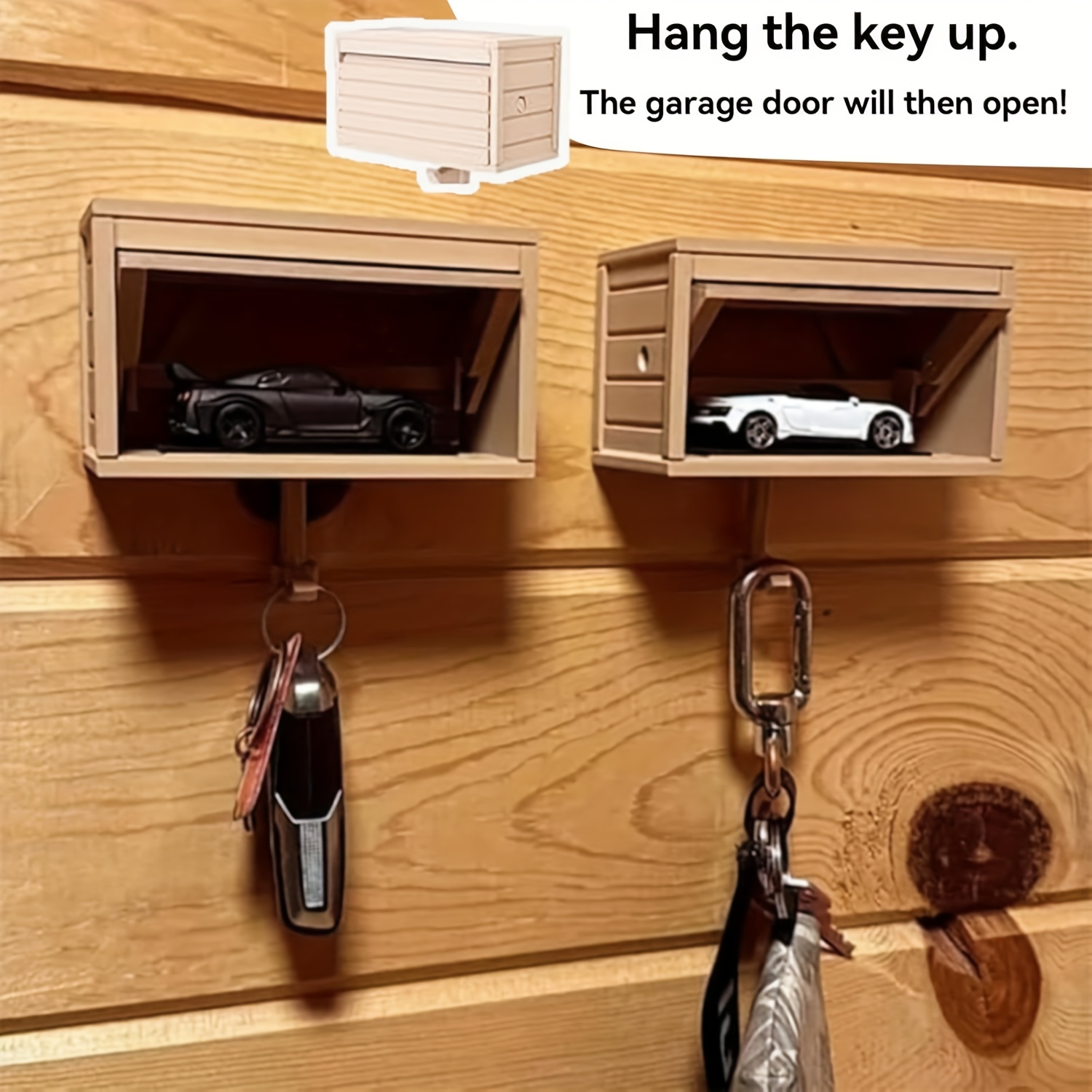 wall mounted key holder garage look design door opening Temu Chile
