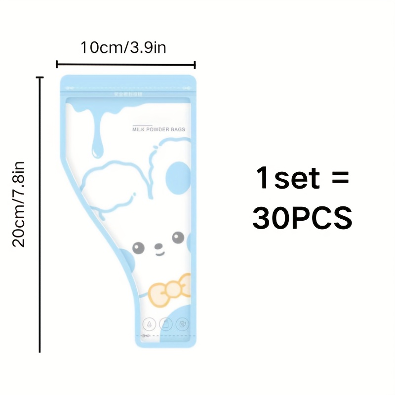 TEMU 30 Disposable Milk Powder Bags, Portable And Individually Packaged, Sealed For Freshness, Essential For Outdoor Activities