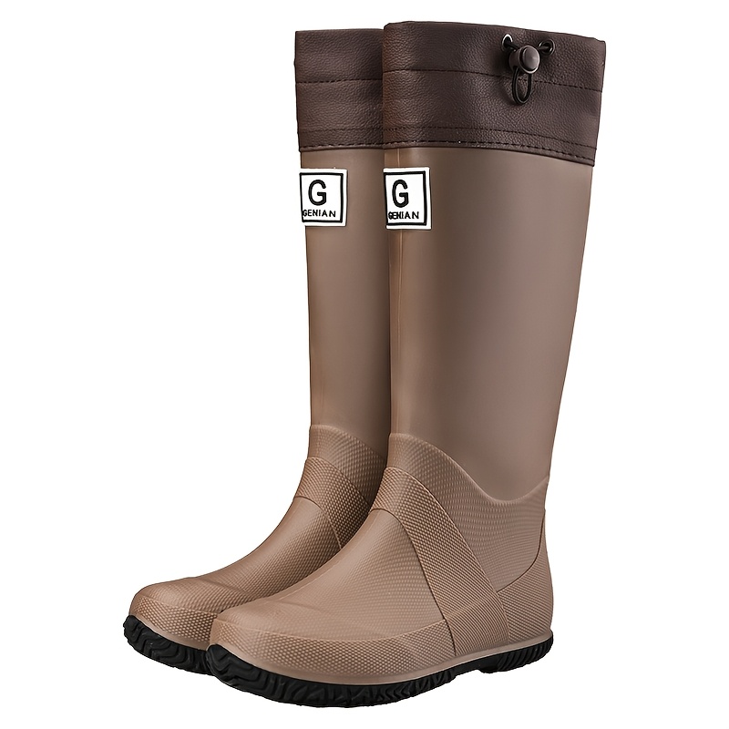womens rain boots 2025 new model adult   high quality rain boots fashionable outdoor high top   water shoes