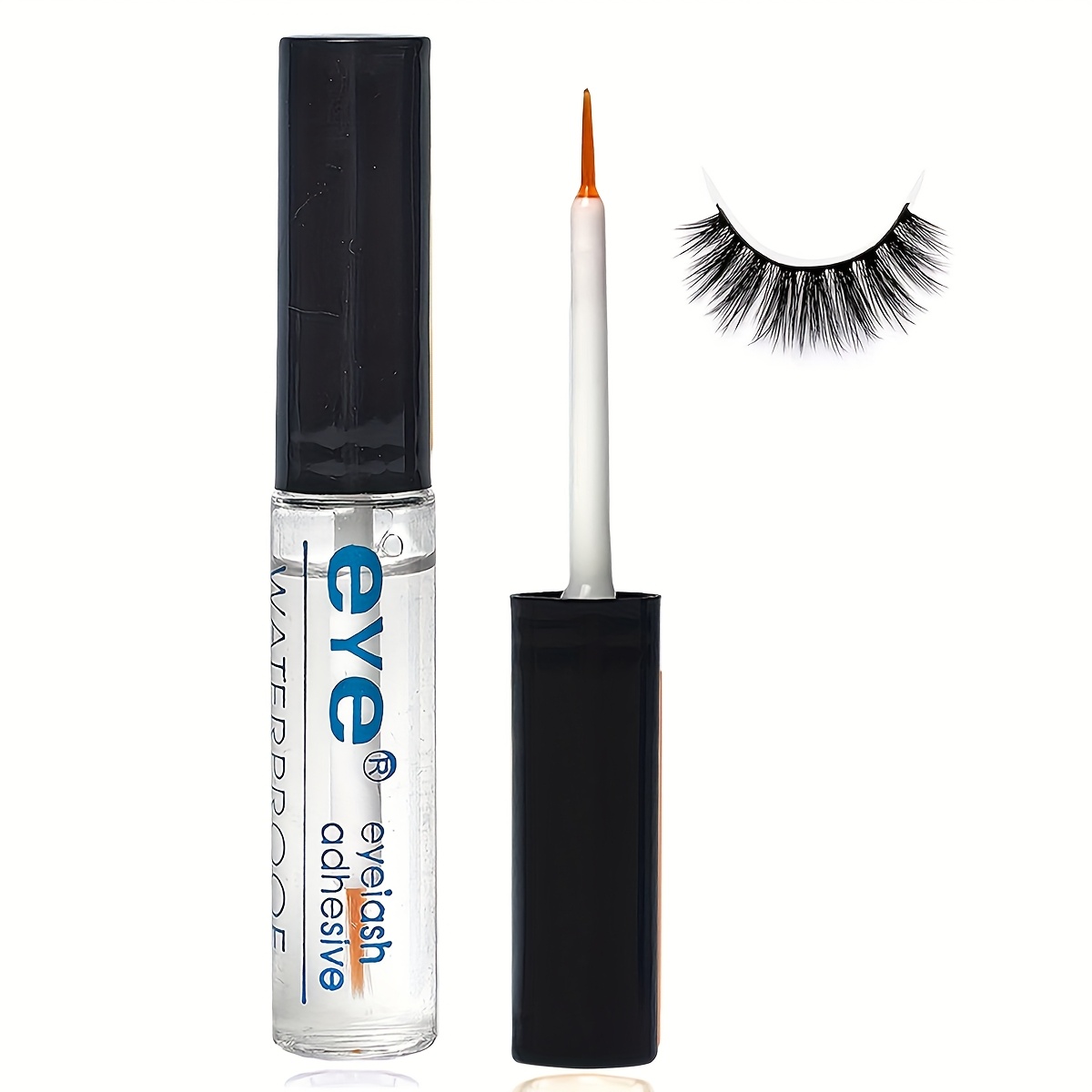 Waterproof And Strong Eyelash Glue Invisible, Transparent, And Odorless. This Long-lasting, Quick-drying Adhesive Perfectly Extends And Enhances Eyelashes