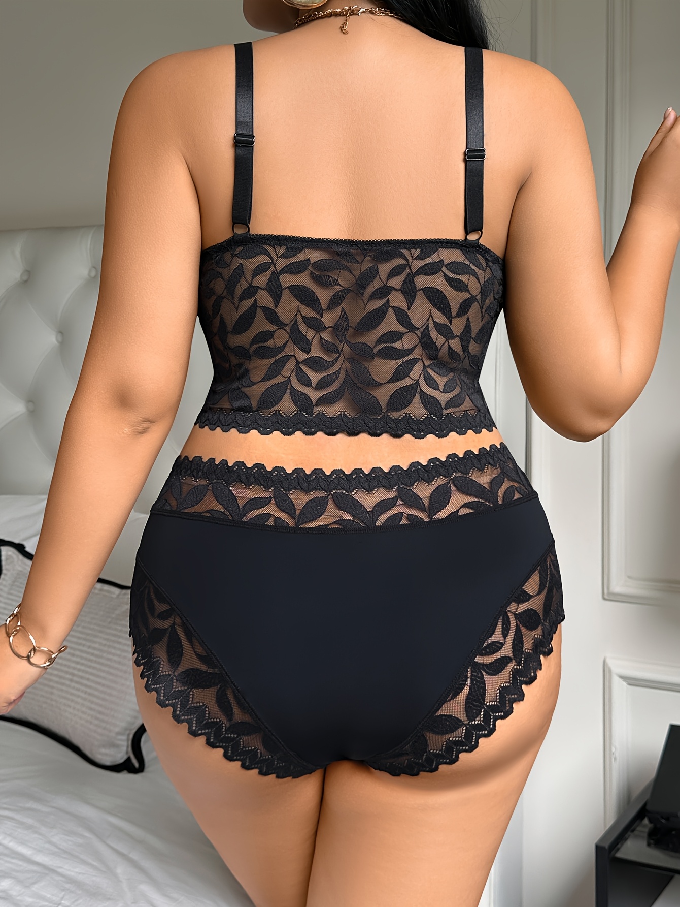 ensemble lingerie en dentelle femmes taille women's