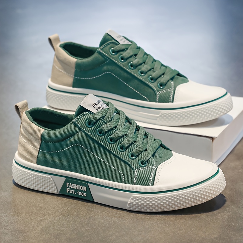 1 pair of mens fashionable classic versatile canvas shoes for outdoor sports and running suitable for   who   and trends ideal for wearing during shopping sports and casual occasions