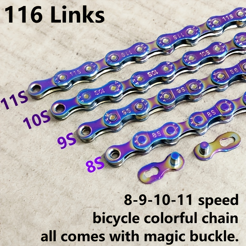 11-Speed Carbon Steel Bike Chain For Mountain And Road Bikes - Shifting