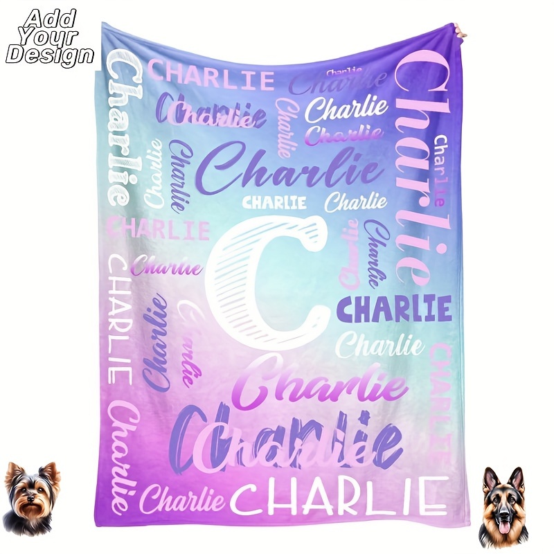 

Personalized Blanket With Name, Custom Name Blanket For Descendant, Customized Blanket Adults, Personalized Gifts For Birthday Christmas (custom Name Blanket)