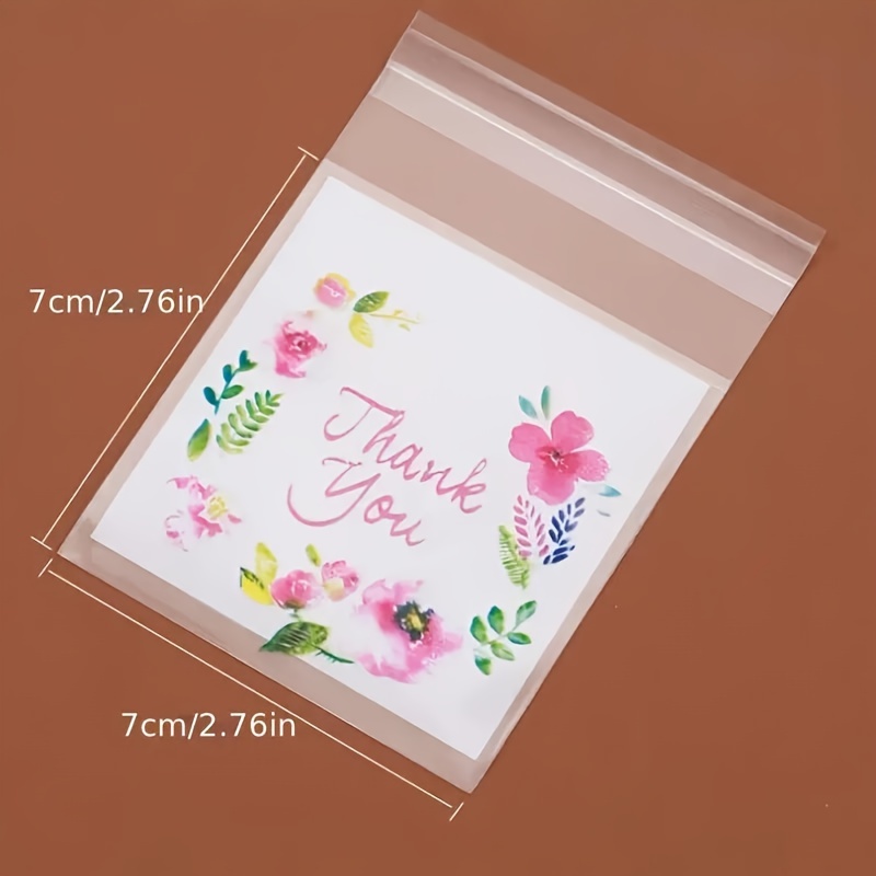 100pcs Self Sealing Adhesive Gift Bags, Shopping Bag, Party Bag, Wedding Birthday Party Gift Bag, Craft Tote Bag, Party Favors, Birthday Decor, Party Gift Decor, Wedding Decor, Party Supplies