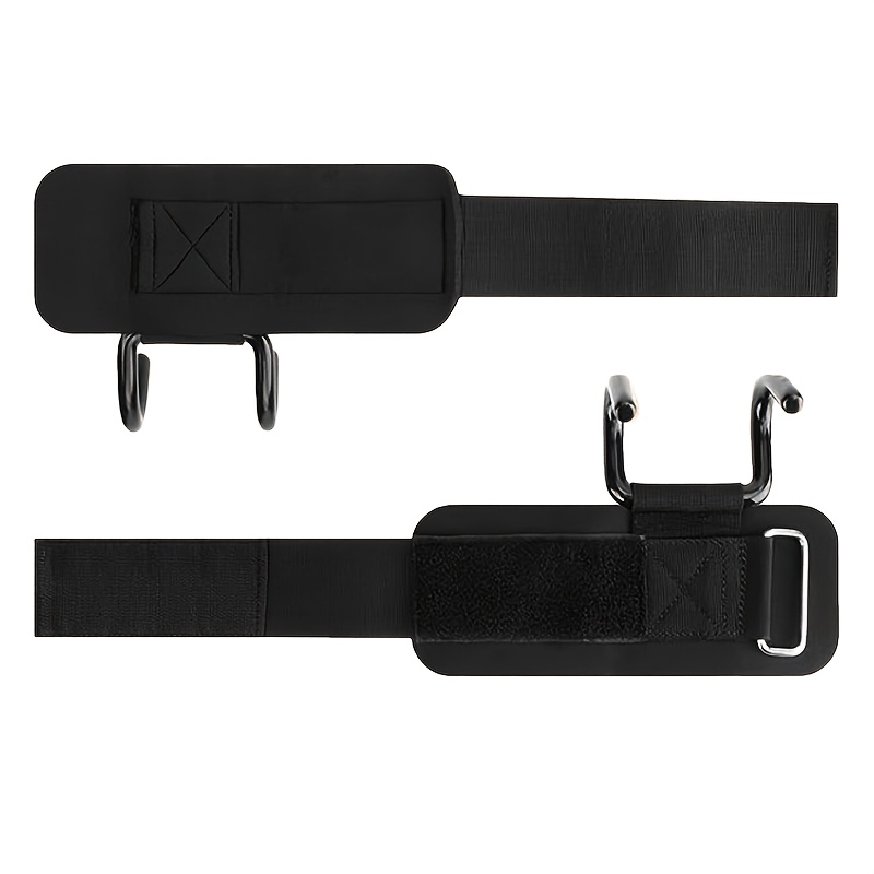 TEMU Aglory 2pcs Weight Lifting Hooks, Heavy Duty Lifting Straps For Squats, , Shrugs & Deadlifts, Unisex Gym Wrist Straps