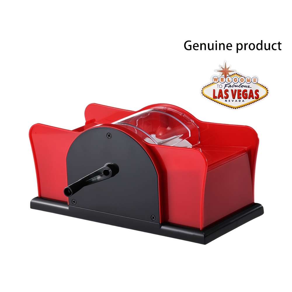 1pc hand cranked shuffler manual poker card shuffler ideal for family   birthday parties and entertainment perfect gift