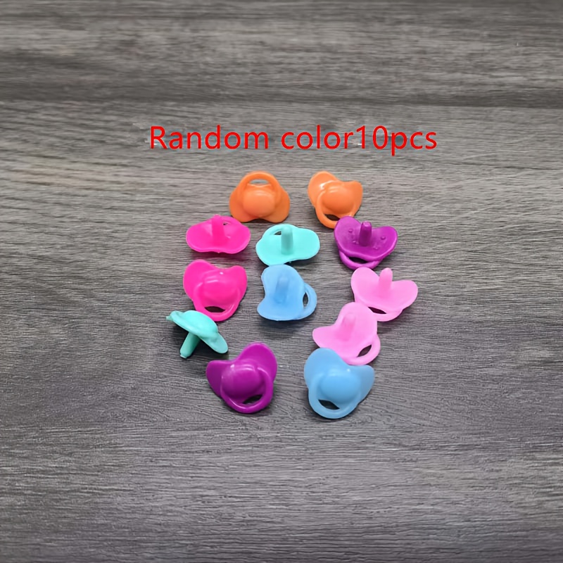 TEMU 10pcs Mini Simulation Dolls With Small Pacifiers Are Very Suitable For Toy House Holiday Gifts