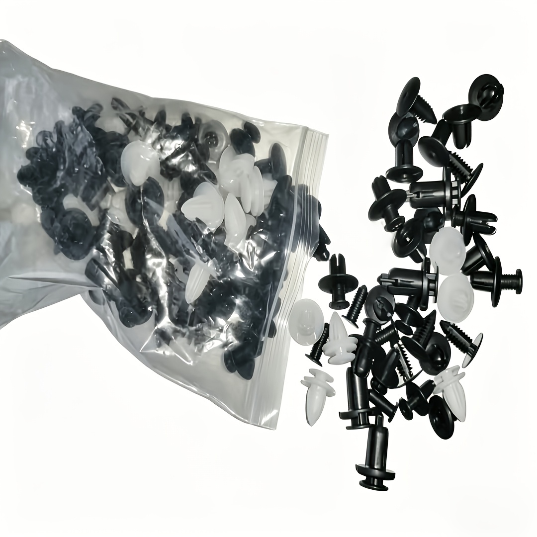 TEMU 109 pezzi di clip universali in plastica per autoveicoli per 6 modelli, fermagli per paraurti, , rivestimento , pannelli interni, viti per