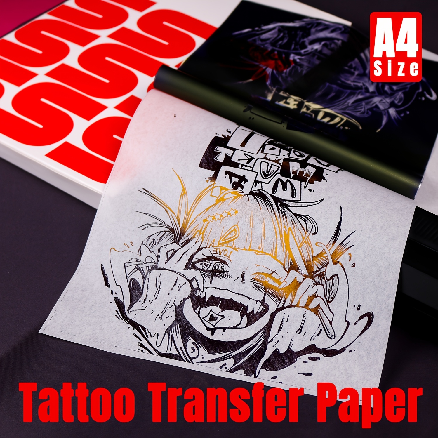 25 50 100pcs tattoo transfer paper tattoo stencil paper unique a4 size template paper for tattoo transfer kits tattoo supplie 0