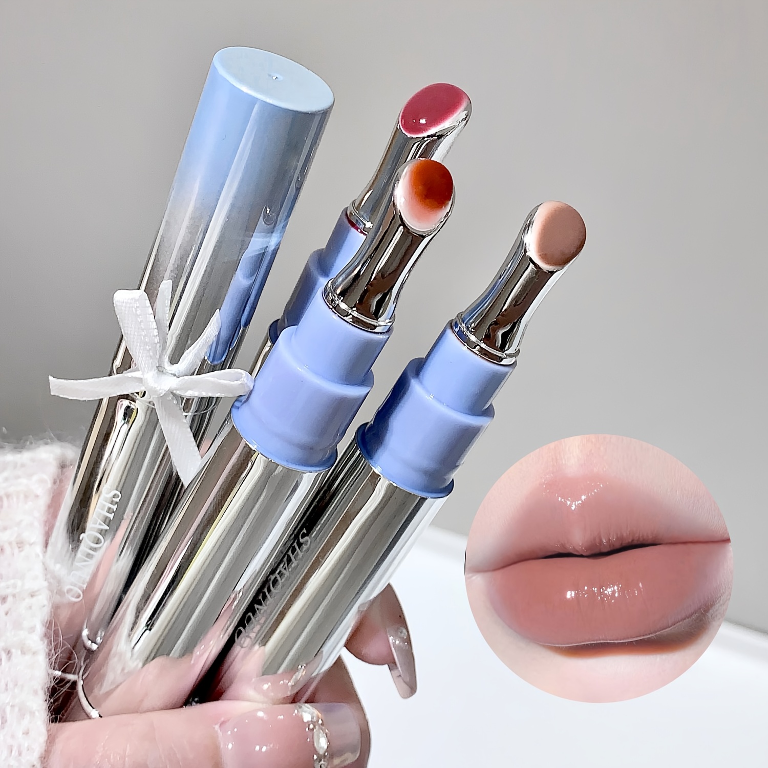 6 st, iskristallklar läppglans med spegelblank glans för fylliga glasläppar - & återfuktande som är enkel att applicera och högpigmenterad. förbättrar krämigt semesterpresent, lipphydrering, påfärgning av leppen, leplack, fuktgörande lèpprodukt, lipp , ísglas transparent , kremös textur, , alla klara beige nyanser, för liplover - skönhet & personlig vård - Temu