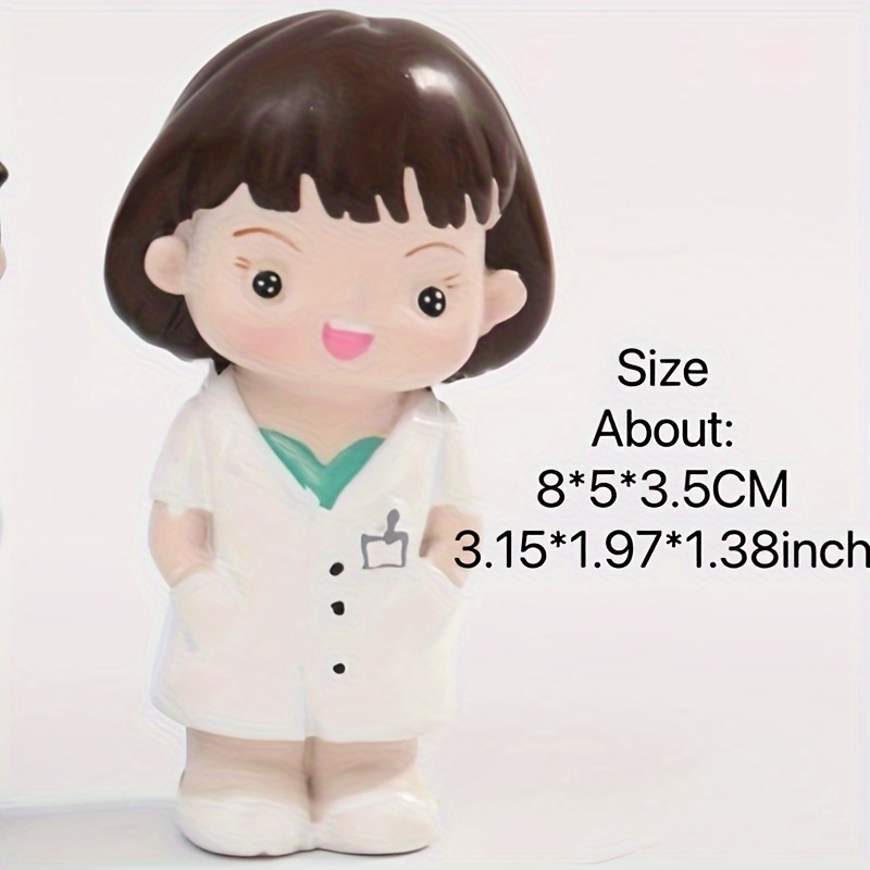 Image of Doctor Figurines Resin Crafts Home Furnishings Car Interior Decorations Room Decoration Small Statues, Resin Mini Figurine