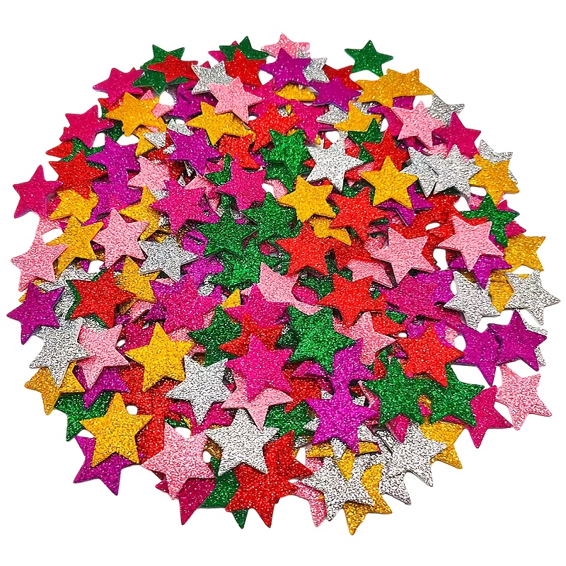 Image of 160pcs Self-adhesive Foam Stickers, Soft & Stick Decals For Gift Wrapping, Greeting Card, Notebook & Phone Case Embellishment