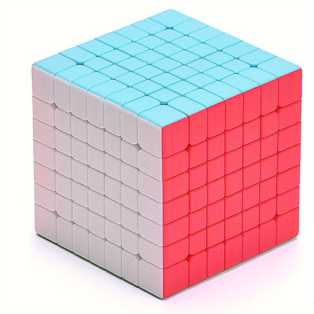 

Qy Toys 7x7 Speed Cube Stickerless S 7x7x7 Color Magic Cube Puzzle Toys