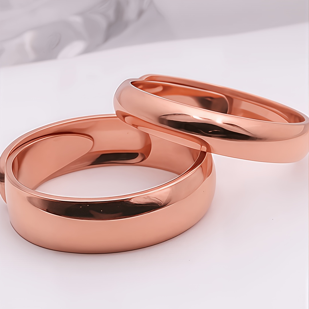 TEMU 1 Par de Anillos de Pareja Minimalistas, Resaltantes Especiales de Anillos de Pareja, Adecuados para Uso Diario por , Ideales para , San